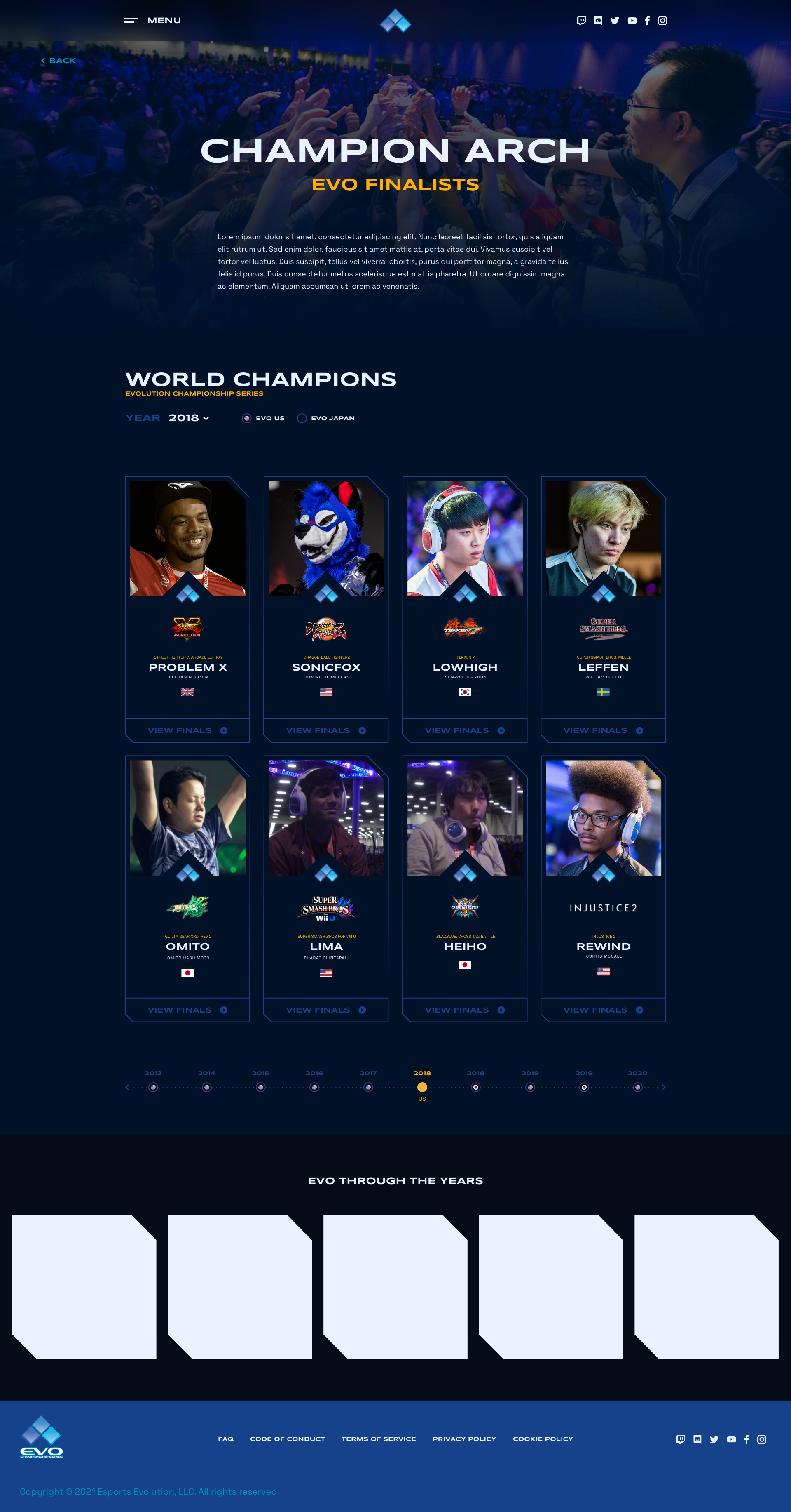 EVOLUTION CHAMPIONSHIP SERIES - Visual 2