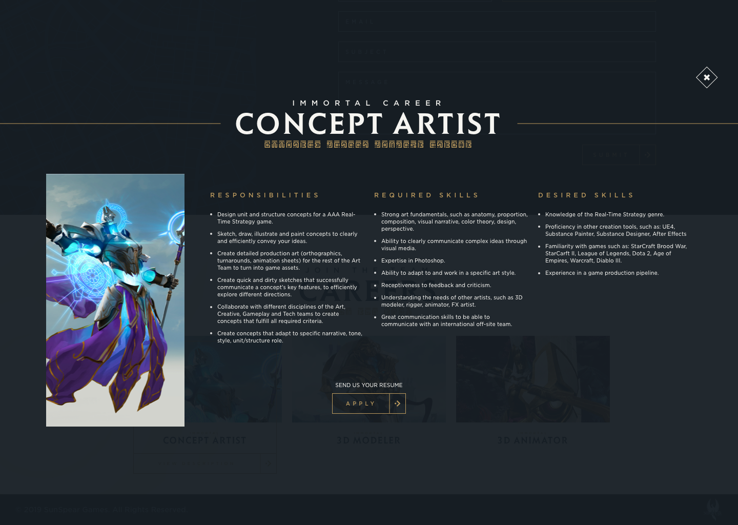 Immortal Gates Of Pyre - Web Development - Visual 2