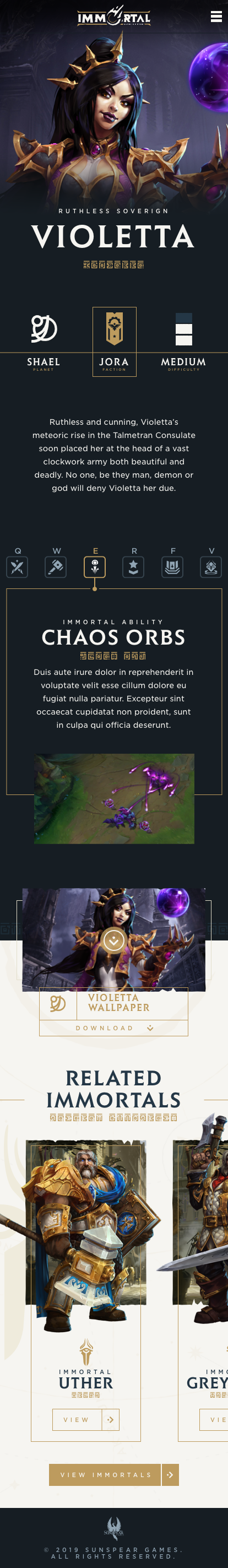 Immortal Gates Of Pyre - Web Development - Visual 9