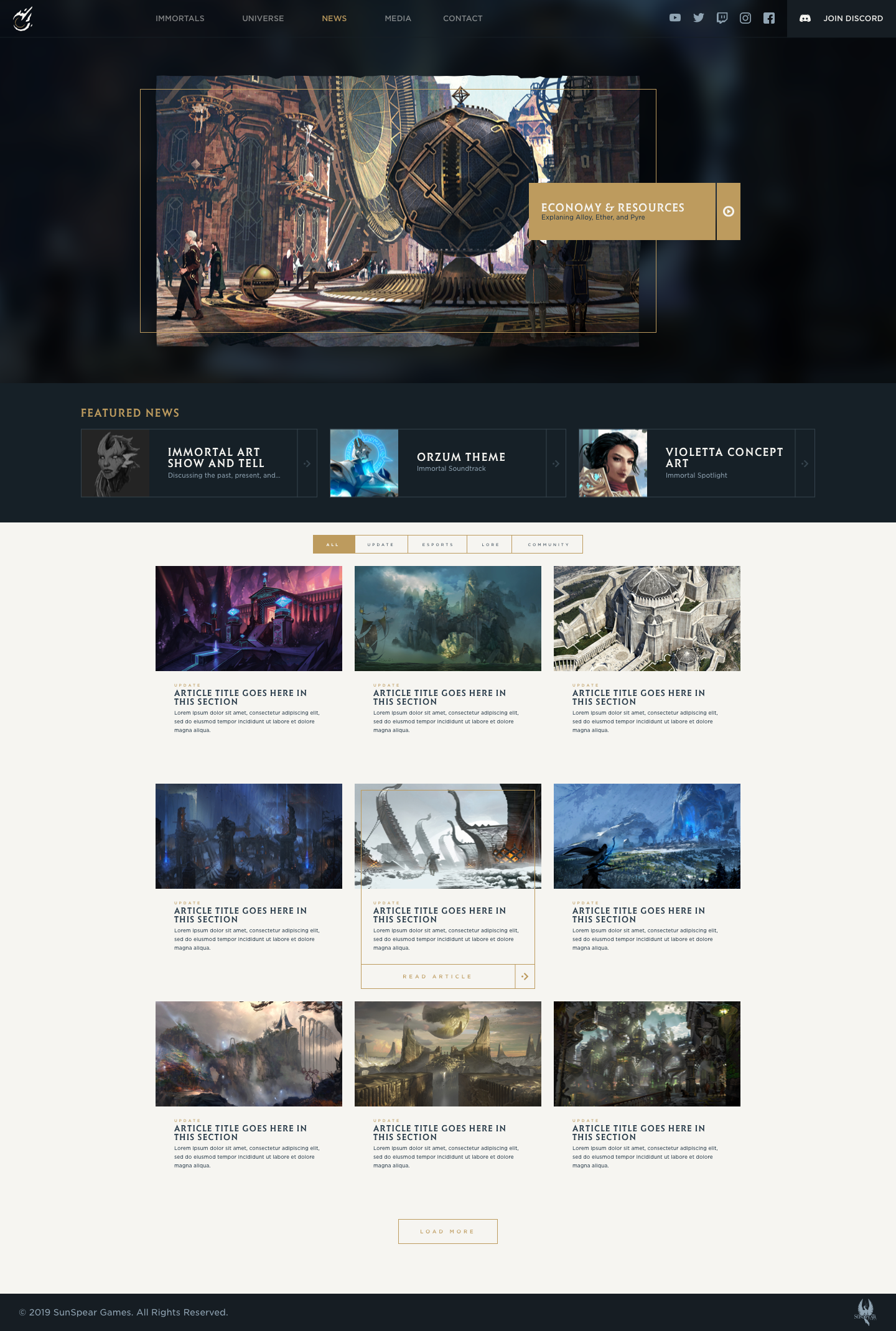 Immortal Gates Of Pyre - Web Development - Visual 17