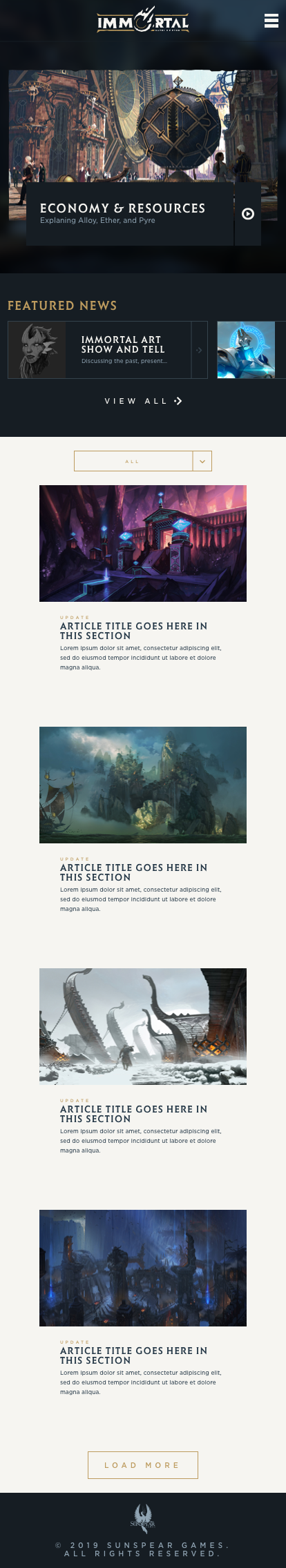 Immortal Gates Of Pyre - Web Development - Visual 18